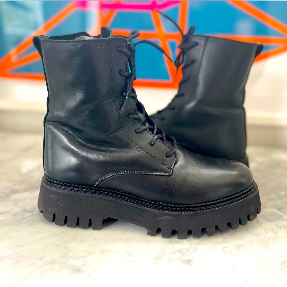 Bronx Groov-y Boots 39 black leather